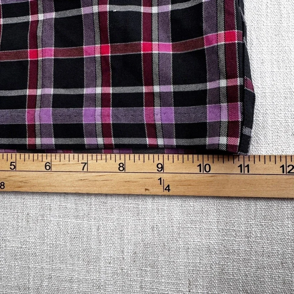 Adidas Mens Plaid‎ Golf Shorts Black Pink Purple Check Size 33